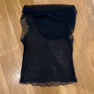 Armani Black sheer top